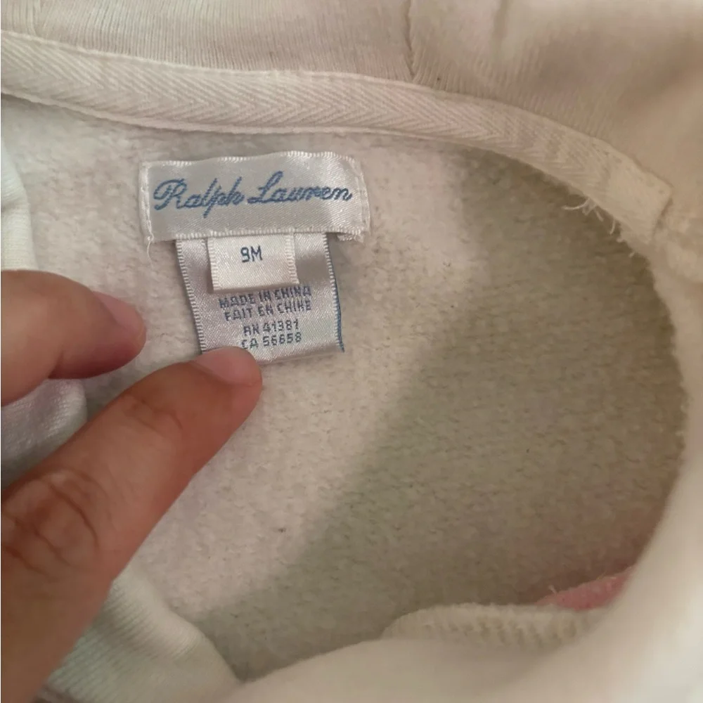 Ralph Lauren Cream Footies One Piece